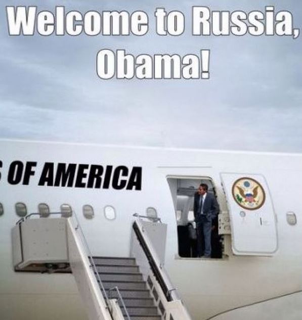 изображение: Добро пожаловать в Росиию, Обама #Прикол
